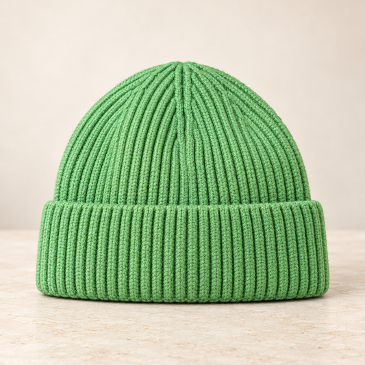 The over green beanie/ BLANK OVER GREEN Beanie